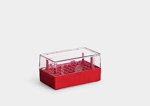 ConsumerBox: Hinged Plastic Box - rose plastic