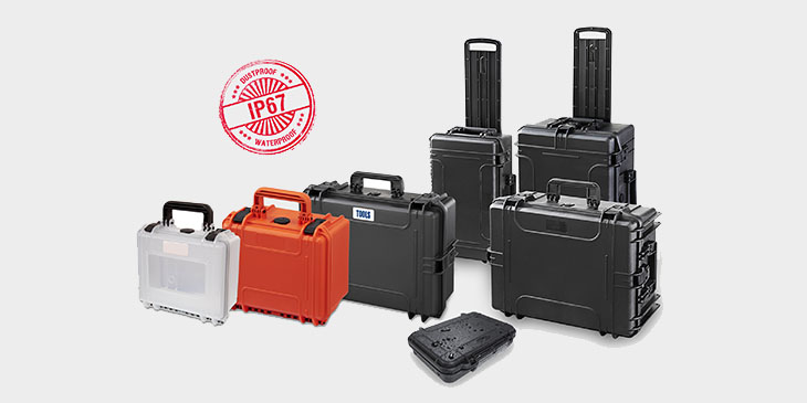 RoseCase ProSecure: wasserdichte und staubdichte Kunststoffkoffer und -boxen.