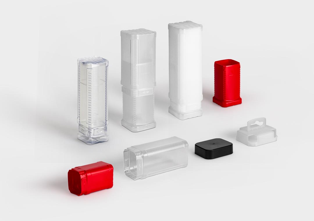 SlimPack : tubes en plastique - rose plastic