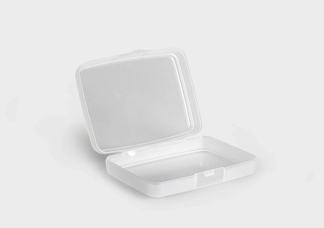 ConsumerBox: Hinged Plastic Box - rose plastic