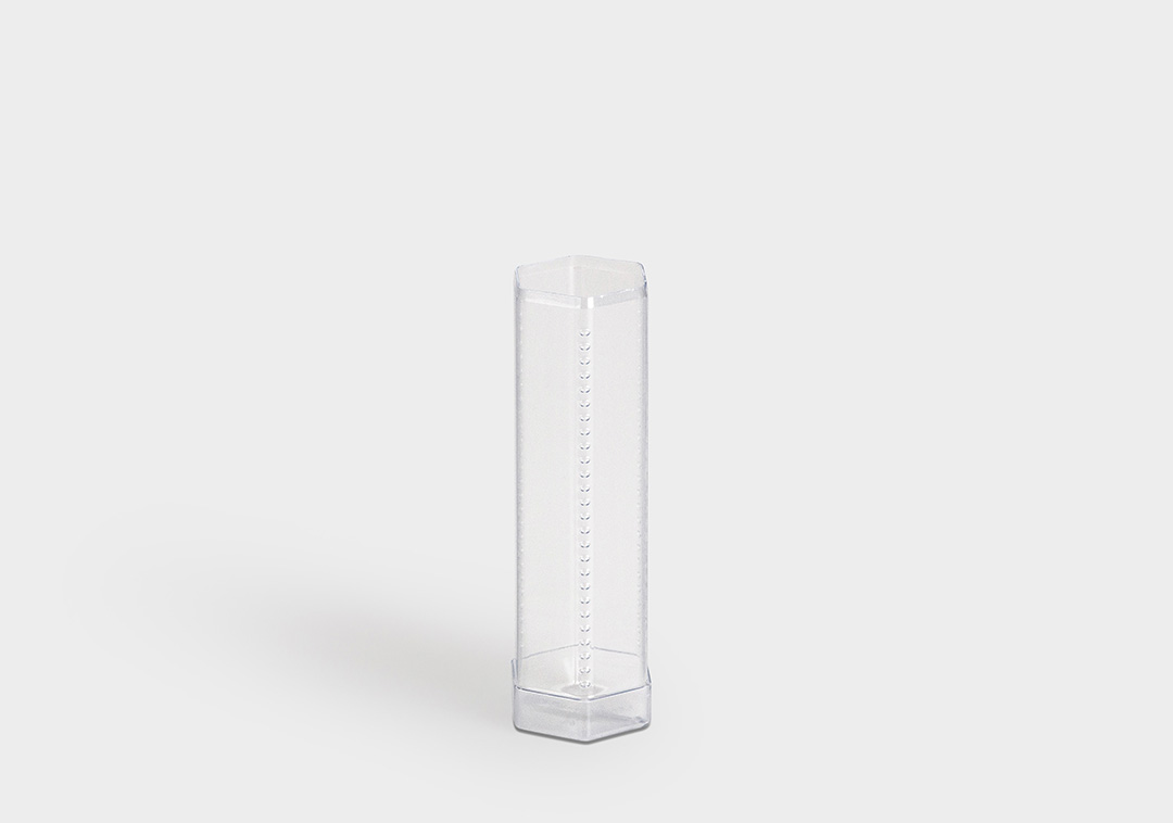 Verpackungshülse HexPack HexPack: sechseckige Schutz- und Verpackungshülse mit Rastermechanik-Längenverstellung.