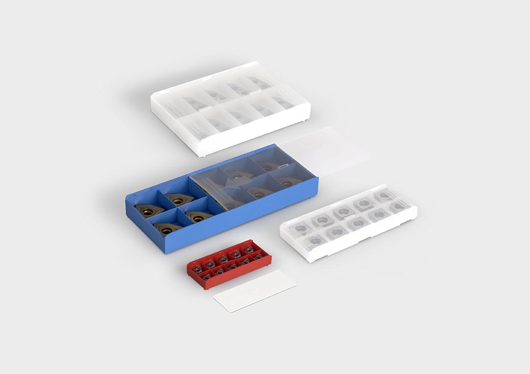 InsertBox HighS:eine robuste Verpackungslösung für Wendeschneidplatten.