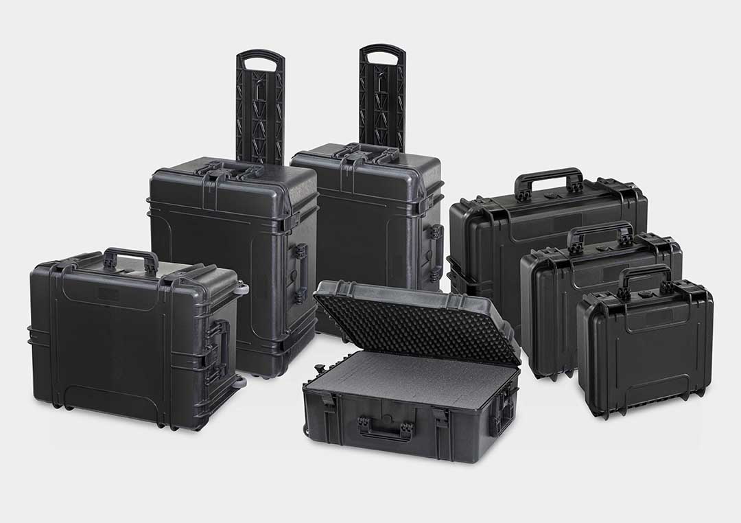 RoseCase ProSecure: die robusten Boxen und Koffer für den Einsatz im Indoor- und Outdoorbereich.