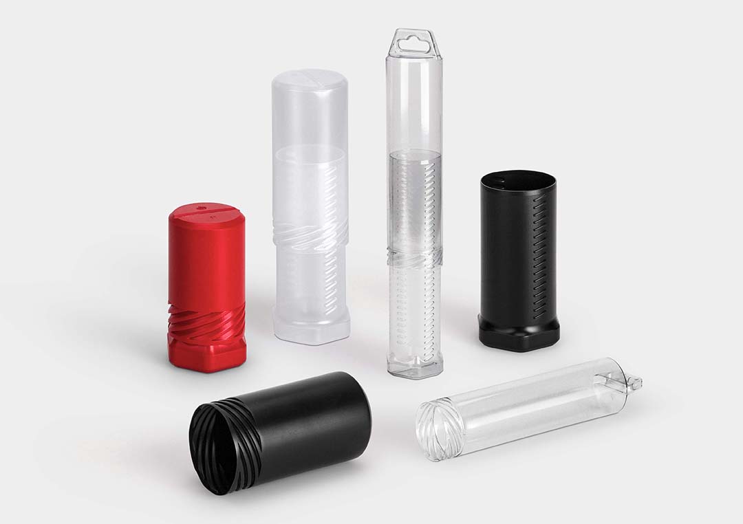 Round Telescopic Packaging Tube With Twist Lock Mechanism